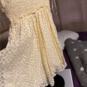 Urban Outfitters Cream Midi Dress